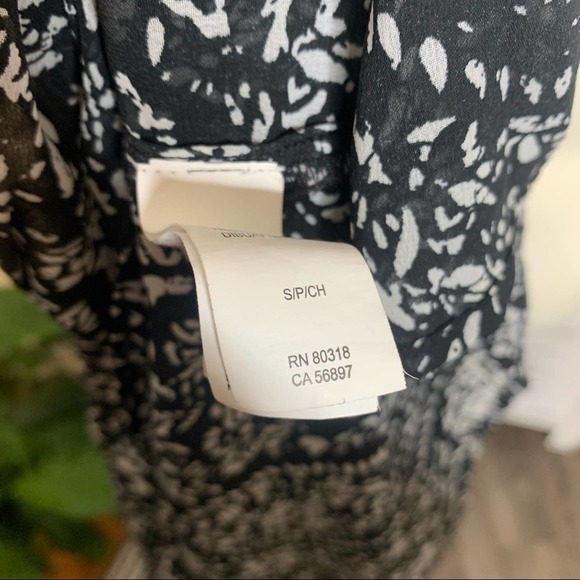 LUCKY BRAND Women’s S Floral Sheer Printed Bell Sleeve Blouse Boho Peasant Boxy - Picture 9 of 11